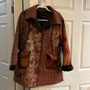 Outdoor edition by Parkhurst Womens faux fur lined coat size Medium